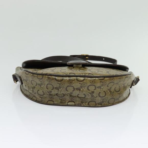 CELINE C Sulky Shoulder Bag Pvc Beige Gold - Picture 9 of 12